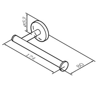 Держатель для туалетной бумаги AM.PM X-Joy A85A34144 розовое золото